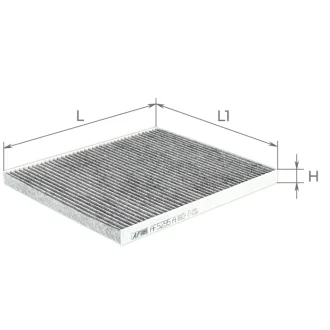 Фільтр салону NISSAN ALTIMA 13-, MURANO 15- вугільний (вир-во) ALPHA FILTER AF5295a