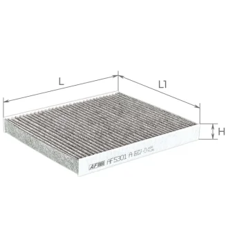 Фильтр салона Mazda 6 09-13 (угольный) ALPHA FILTER AF5301a