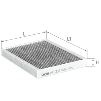 Фільтр салону Hyundai Ioniq 19-/Tucson/Kia Sportage IV 15- (вугільний)) ALPHA FILTER AF5303a