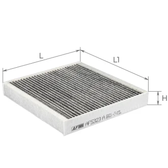 Фільтр салону Hyundai Ionic 6/Kia Niro II 22- (вугільний) ALPHA FILTER AF5323a