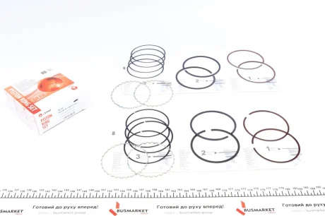 Кільця поршневі Chevrolet Lacetti 1.8 (+0.50/82.10mm) (1.2x1.5x3.0) (к-кт 4 циліндри))) AMP PR-CHE-49-1590-050-SET