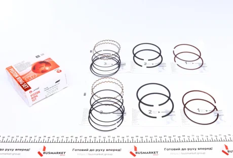 Кільця поршневі Daewoo Nexia 1.6 16V 91-00 (+0.25/79.25mm) (1.2x1.5x3.0) AMP PR-DAE-49-3538-025-SET