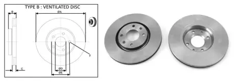 Диск гальмівний APPLUS APLUS 61268AP