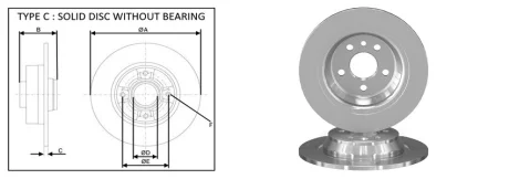 Диск гальмівний APPLUS APLUS 61287AP