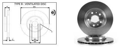 Диск гальмiвний передній (кратно 2) RENAULT KANGOO Express (FW0/1_) (02/08-) APPLUS APLUS 61365AP