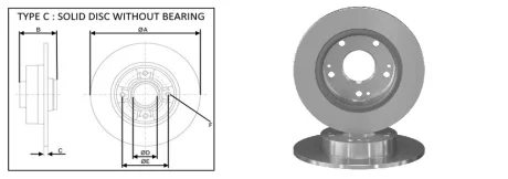 Диск гальмівний APPLUS APLUS 61688AP