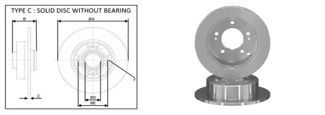 Диск гальмівний APPLUS APLUS 61770AP