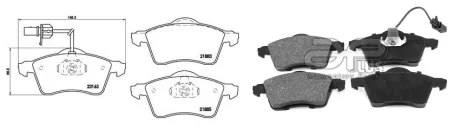 Колодки гальмiвнi, лiв/прав, пер APPLUS APLUS 71123AAP