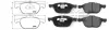 Тормозные колодки передние Ford Transit, Focus, C-Max, Kuga/Mazda 3, 5/Volvo C30, C70, S40, V50, V40 (04-) APPLUS APLUS 71153BAAP (фото 1)