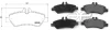 Колодки гальмiвнi, лiв/прав, задн APPLUS APLUS 71196AAP (фото 1)