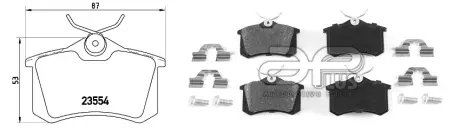 Колодка гальмівна задн RENAULT MEGANE IV Grandtour (K9A/M/N_) (04/16-) APPLUS APLUS 71211BDAP