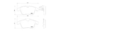 Колодки тормозные передние Citroen C5 Estate (DE_, RE_) (06/02-01/08) APLUS 71250AAP
