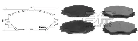 Тормозные колодки передние Toyota Corolla, RAV4, Prius, Auris, Yaris, Verso (00-18) APPLUS APLUS 71251BAAP
