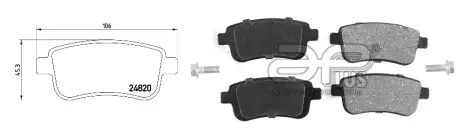 Колодка гальмівна задн RENAULT SCENIC III (JZ0/1_) (02/09-) APPLUS APLUS 71259BAAP
