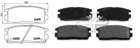 Колодка гальмівна задн CHEVROLET CAPTIVA (C100, C140) (06/06-) APPLUS APLUS 71301BAAP