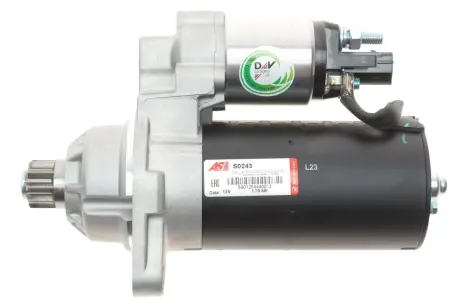 Стартер Audi A3/Q3/Skoda Fabia/Yeti/VW Caddy/T5/Golf/Passat 1.9-2.0 TDI/TSI 03-15 (1.7kw) (z=10) AS AS-PL S0243