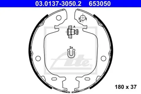 Колодки барабанного тормоза ATE 03013730502