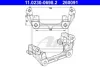 Скоба, супорт гальма задн лів/прав VOLVO C30, C70 II, S40 II, V40, V50 FORD C-MAX, FOCUS C-MAX, FOCUS II, TOURNEO CONNECT V408 NADWOZIE WIELKO, TRANSIT CONNECT 1.0-Electric 10.03- 11.0230-0698.2 ATE 11023006982 (фото 1)