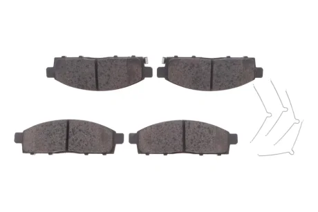 Колодки гальмівні (передні) Mitsubishi L200 05-/Pajero Sport II 08-/Fiat Fullback 16- (з аксесуарами) ATE 13.0460-5570.2