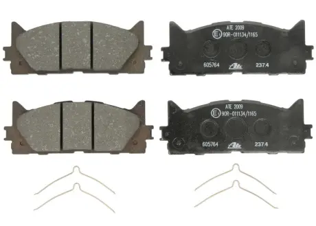 Колодки гальмівні (передні) Toyota Camry/Lexus ES 01- (Akebono) ATE 13.0460-5764.2