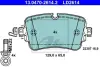 Колодки гальмівні (задні) Audi A6/A7/A8/Q7/Q8/VW Touareg 16- Ceramic ATE 13.0470-2614.2 (фото 1)