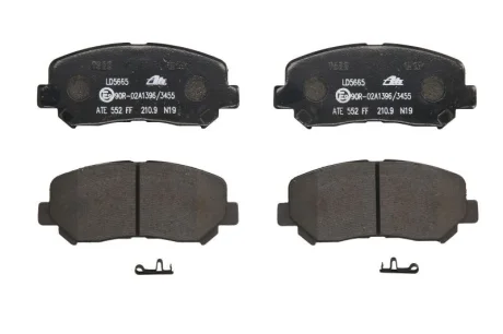 Керамічні гальмівні колодки передн, MAZDA CX-5 2.0-2.5H 11.11- 13.0470-5665.2 ATE 13047056652