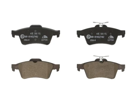 Керамічні гальмівні колодки задн, CHEVROLET VECTRA FORD FOCUS IV, KUGA III, TOURNEO CONNECT, TRANSIT CONNECT NISSAN PRIMERA OPEL SIGNUM, VECTRA C, VECTRA C GTS SAAB 9-3 1.5-3.2 02.98- 13.0470-7194.2 ATE 13047071942