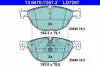 Колодки гальмівні (передні) BMW 5 (F07/F10/F11) 09-17/6 (F06/F13) 11-18/7 (F01/F02/F03/F04) 08-15 Ceramic ATE 13.0470-7267.2 (фото 1)