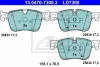 Керамічні гальмівні колодки передн, CITROEN C4 GRAND PICASSO II, C4 PICASSO II, C4 SPACETOURER, GRAND C4 SPACETOURER OPEL GRANDLAND / GRANDLAND X PEUGEOT 308, 308 II 1.2-2.0D 02.13- 13.0470-7300.2 ATE 13047073002 (фото 1)