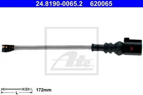 Датчик зносу гальмівних колодок (передніх) VW Passat 14-/ Audi A3 13- ATE 24.8190-0065.2