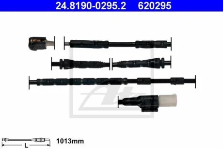 Датчик зносу гальмівних колодок (передніх) BMW Z4 (E89) 05-15 (L=1013mm) ATE 24.8190-0295.2