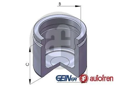 Поршень супорта перед BMW 3 E46 03-/Volvo C70/S70/V70 57x53.05mm AUTOFREN D025112