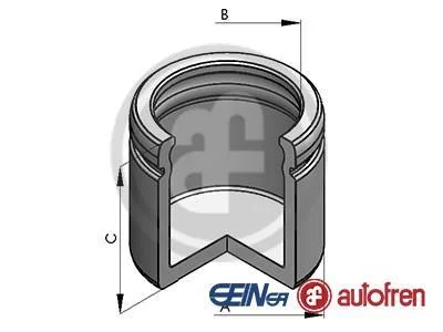 Поршень супорта пер. Duster 17-/Fiesta VII 18-/Juke 19-/Megane III 09-(54x51mm)(ATE) AUTOFREN D025491