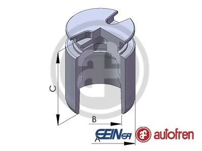 Поршень супорта зад Audi A3/PSA C4/207/307/Ford Mondeo III/Octavia/Superb/Caddy III/Golf VI 38x49 AUTOFREN D02554 (фото 1)