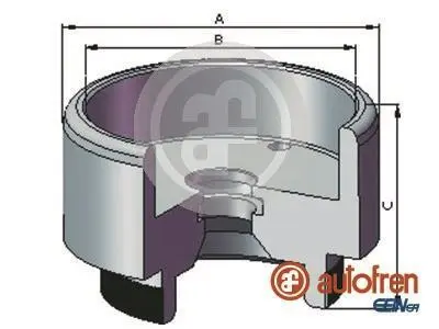 Поршень гальмівного супорта D0-25721 AUTOFREN D025721