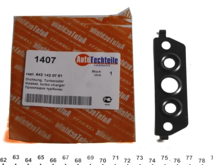 Прокладка турбіни MB Sprinter 3.0CDI OM642 06- AUTOTECHTEILE 100 1407 - фото 1 Прокладка турбіни MB Sprinter 3.0CDI OM642 06- AUTOTECHTEILE 100 1407
