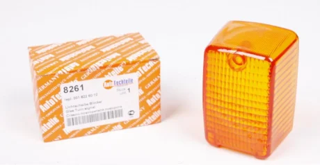 Скло повторювача поворотів DB 609-709 (жовтий) AUTOTECHTEILE 100 8261