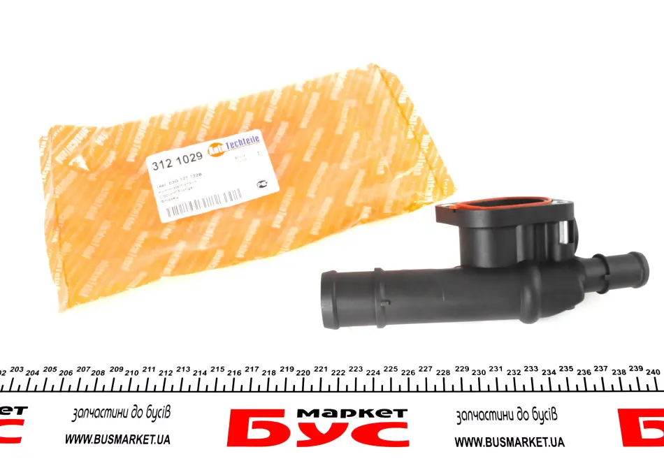 Фланець системи охолодження Caddy III 1.9/2.0TDI AUTOTECHTEILE 312 1029 (фото 1)
