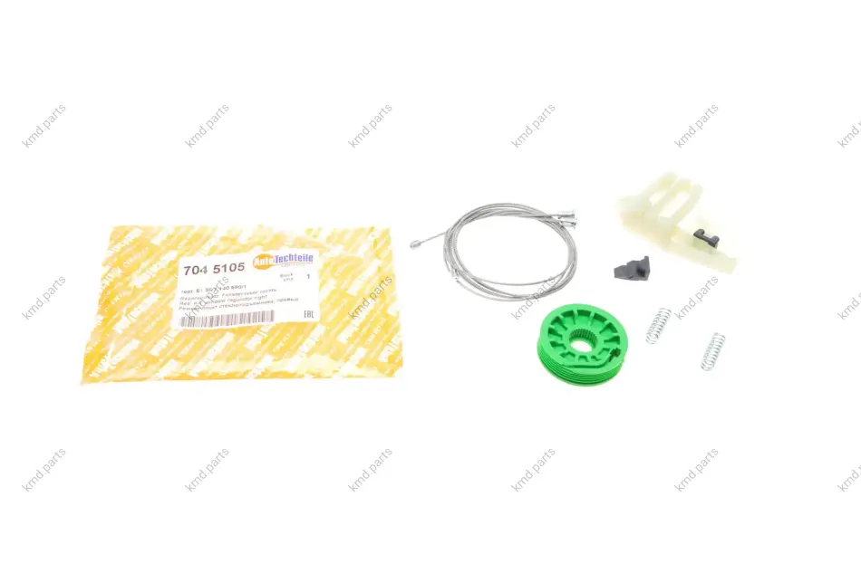 Ремкомплект склопідіймача BMW 3 (E90) 04-12 (R) AUTOTECHTEILE 704 5105 (фото 1)