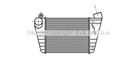 Інтеркулер A3 1.8i / 1.9 TDi 09/96- (Ava) AVA COOLING AI4172