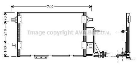 Радіатор кондиціонера AVA AVA COOLING AI5137