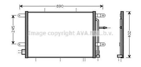 Радіатор кодиціонера CLEVER FIT AVA AVA COOLING AI5239