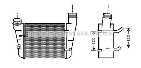 Інтеркулер AVA AVA COOLING AIA4221