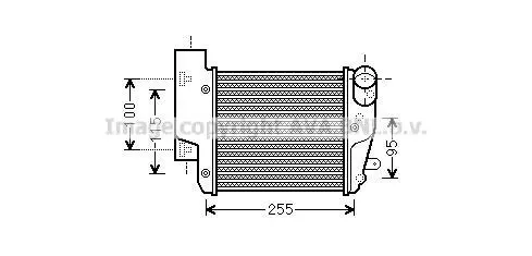 Інтеркулер AUDI A6 C6 (2004) A6 2.7 TDI (Ava) AVA COOLING AIA4304 (фото 1)