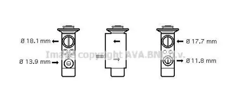 Розширювальний клапан AVA AVA COOLING BW1238