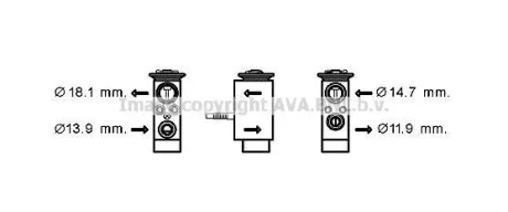 Розширювальний клапан AVA AVA COOLING BW1432