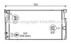 Радіатор охолодження двигуна BMW 5 F10 (10-17) 1.6i, 2.0i AVA AVA COOLING BW2549 (фото 1)