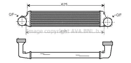 Інтеркулер AVA AVA COOLING BW4280