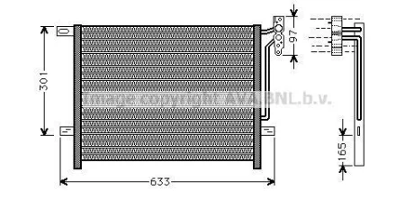 Радиатор кондиционера BMW 3 E46 (98-) AVA AVA COOLING BW5203