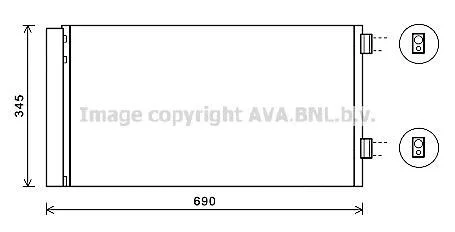 Радіатор кодиціонера CLEVER FIT AVA AVA COOLING BW5414D